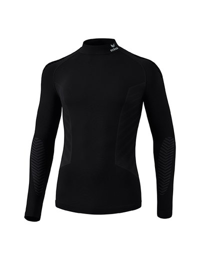 Erima Funktionsunterwäsche Langarmshirt Athletic Turtleneck mit Kragen (nahtlos) schwarz Herren